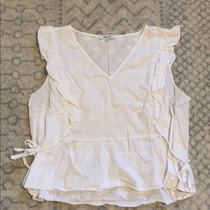 Madewell Peplum Woven Top Size XL